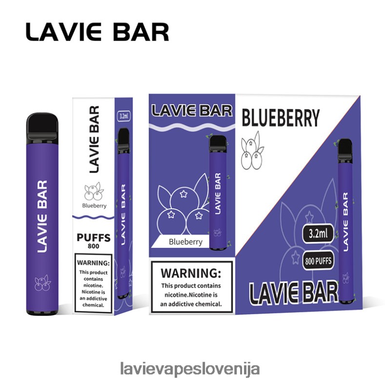 LAVIE Vape Ljubljana - LAVIE BAR 800 vpihov borovničev led V22B66310