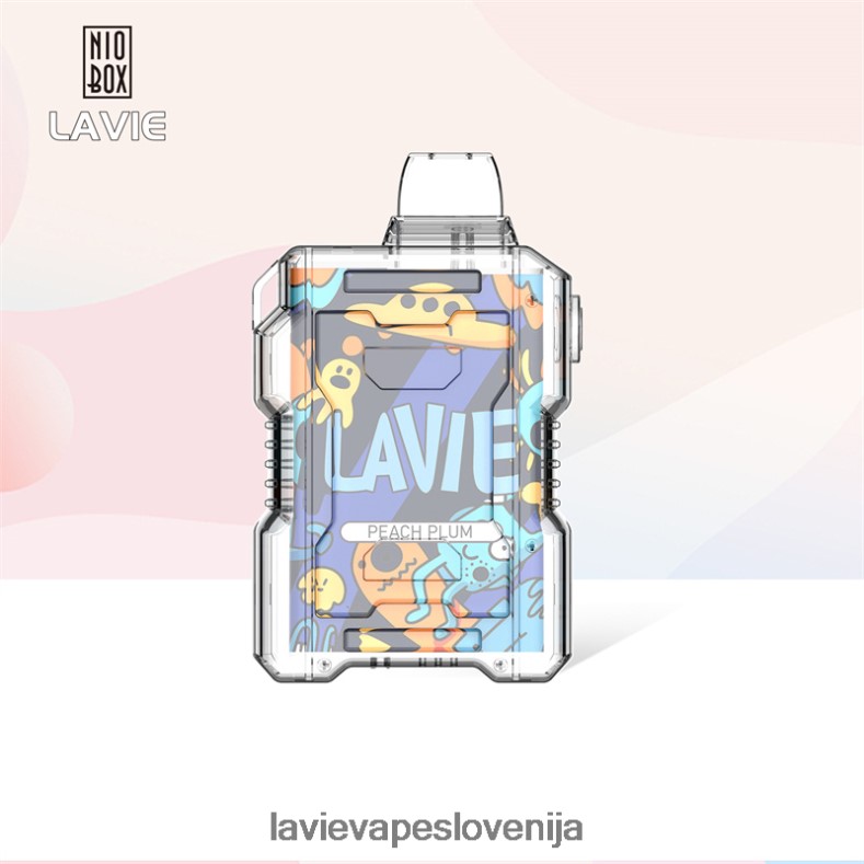 LAVIE Vape Ljubljana - LAVIE NIO BOX 9000 vpihov breskev sliva V22B66198