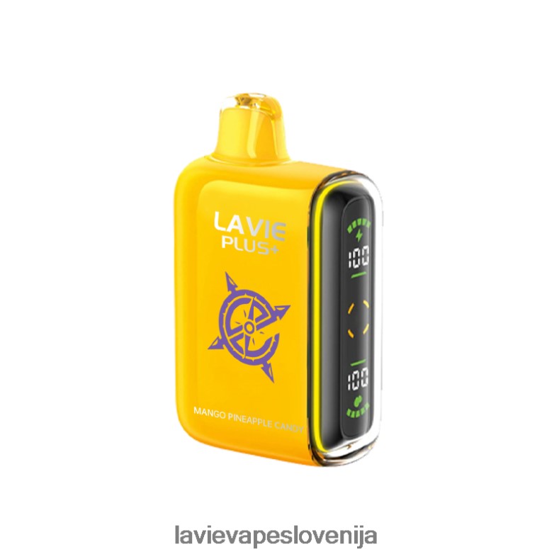 LAVIE Vape Ljubljana - LAVIE PLUS 15000 vpihov mangov in ananasov bonbon V22B66102