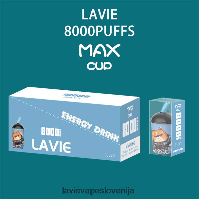 LAVIE Vapes - LAVIE Max Cup 8000 vpihov energijska pijača V22B66259