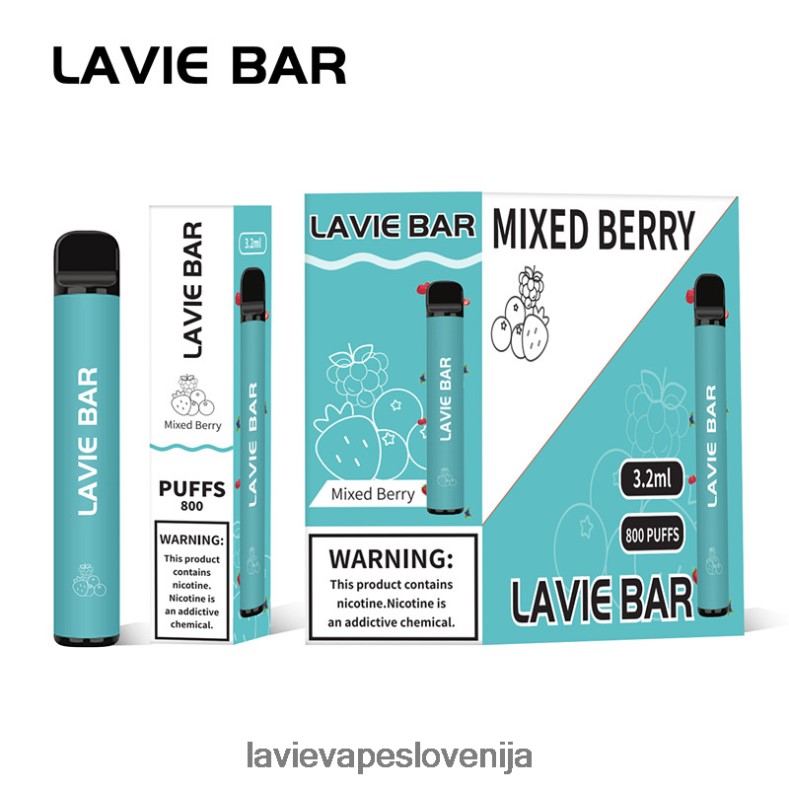 LAVIE Vapes Slovenija - LAVIE BAR 800 vpihov mešano jagodičje V22B66316
