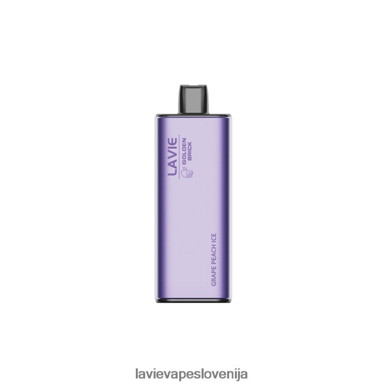 LAVIE Vapes Slovenija - LAVIE GOLDEN BRICK 10000 vpihov grozdno breskov led V22B6660