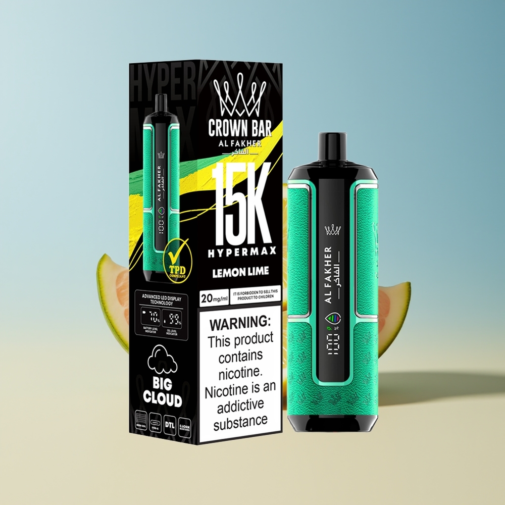 Veleprodaja Slovenija Al Fakher Crown Bar 15K Citrona Limeta 22ml 600mAh