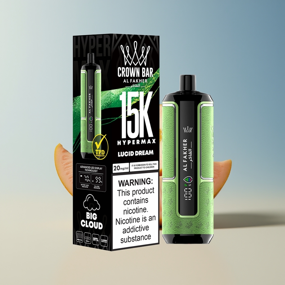 Veleprodaja Slovenija Al Fakher Crown Bar 15K Lucidno Sanjanje 6mg/ml Type-C