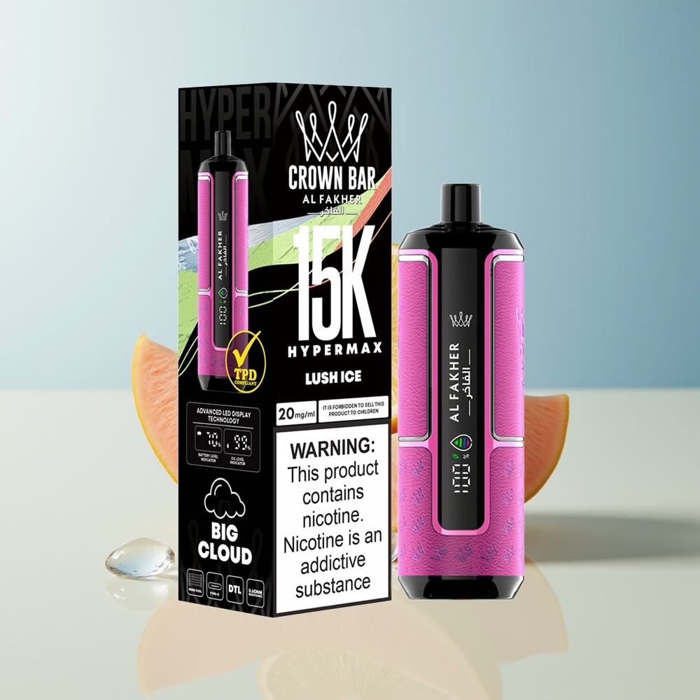 Veleprodaja Slovenija Al Fakher Crown Bar 15K Soka Ledena Lush Ice 22ml 600mAh