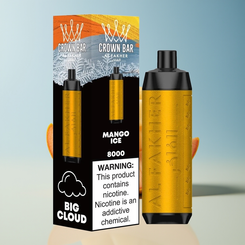 Veleprodaja Slovenija Al Fakher Crown Bar 8000 18ml Mango Ledena Kompaktna