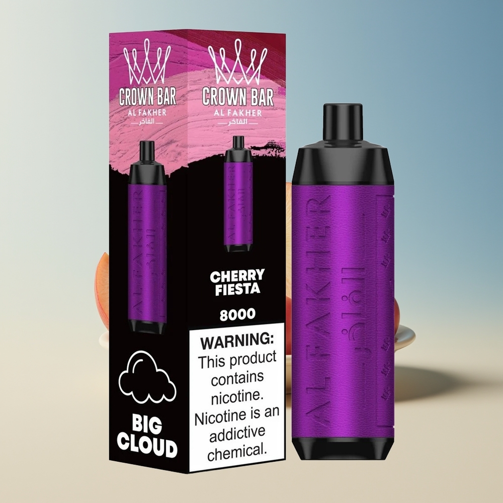 Veleprodaja Slovenija Al Fakher Crown Bar 8000 Češnjeva Fiesta 600mah USB Type-c
