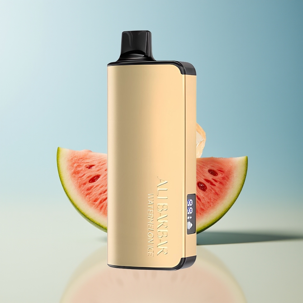 Veleprodaja Slovenija Alibarbar Ingot 9000 Pofov Vape Lubenica Led 2350mah 22ml