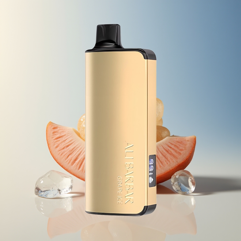 Veleprodaja Slovenija Alibarbar Ingot 9000 Puffs Ledena Grozdna Vape 2350mah 22ml