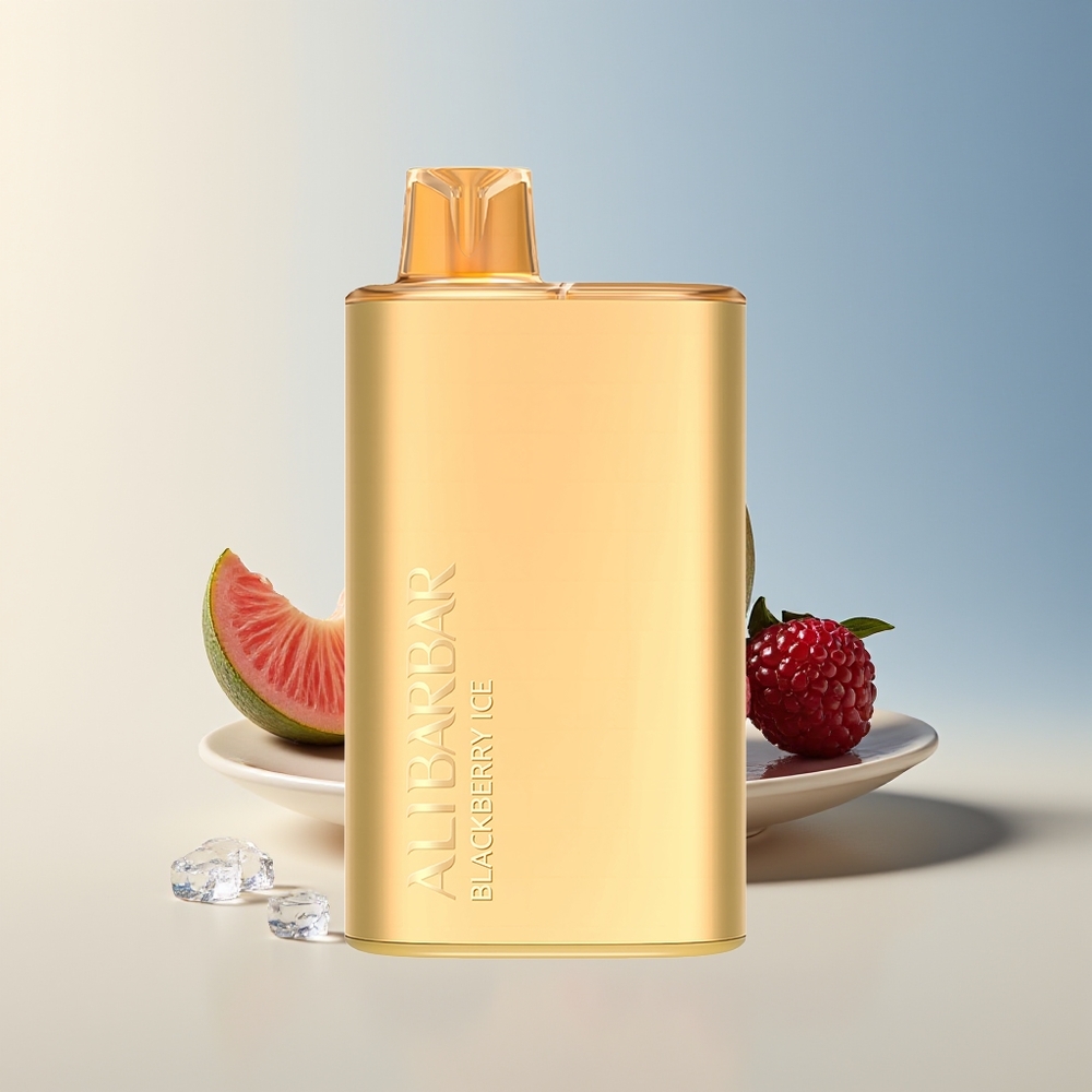 Veleprodaja Slovenija Alibarbar Rich 8000 Puffs 2000 mAh Črni Jagodični Led Vape