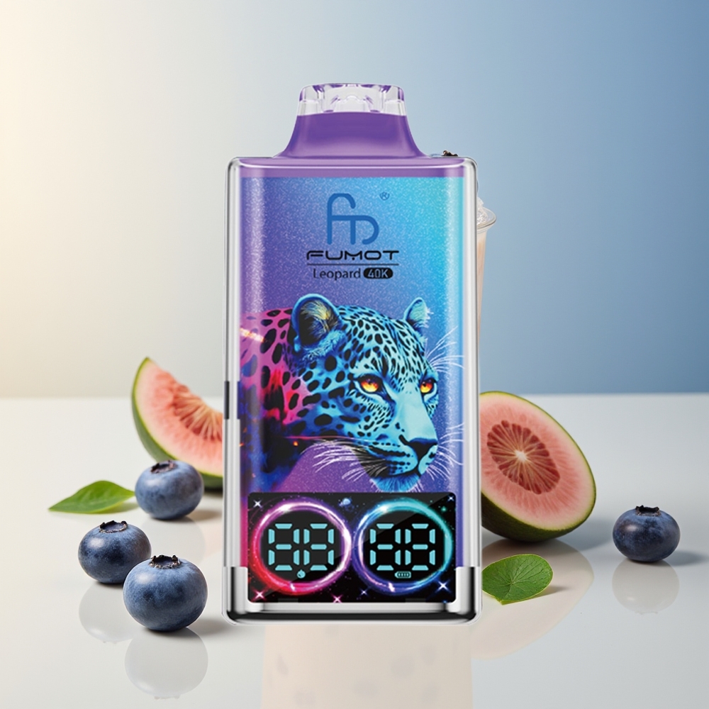 Veleprodaja Slovenija Fumot Leopard 40K Puffs Dual Mesh Vape Borovnica Na Ledu Type-C Charging