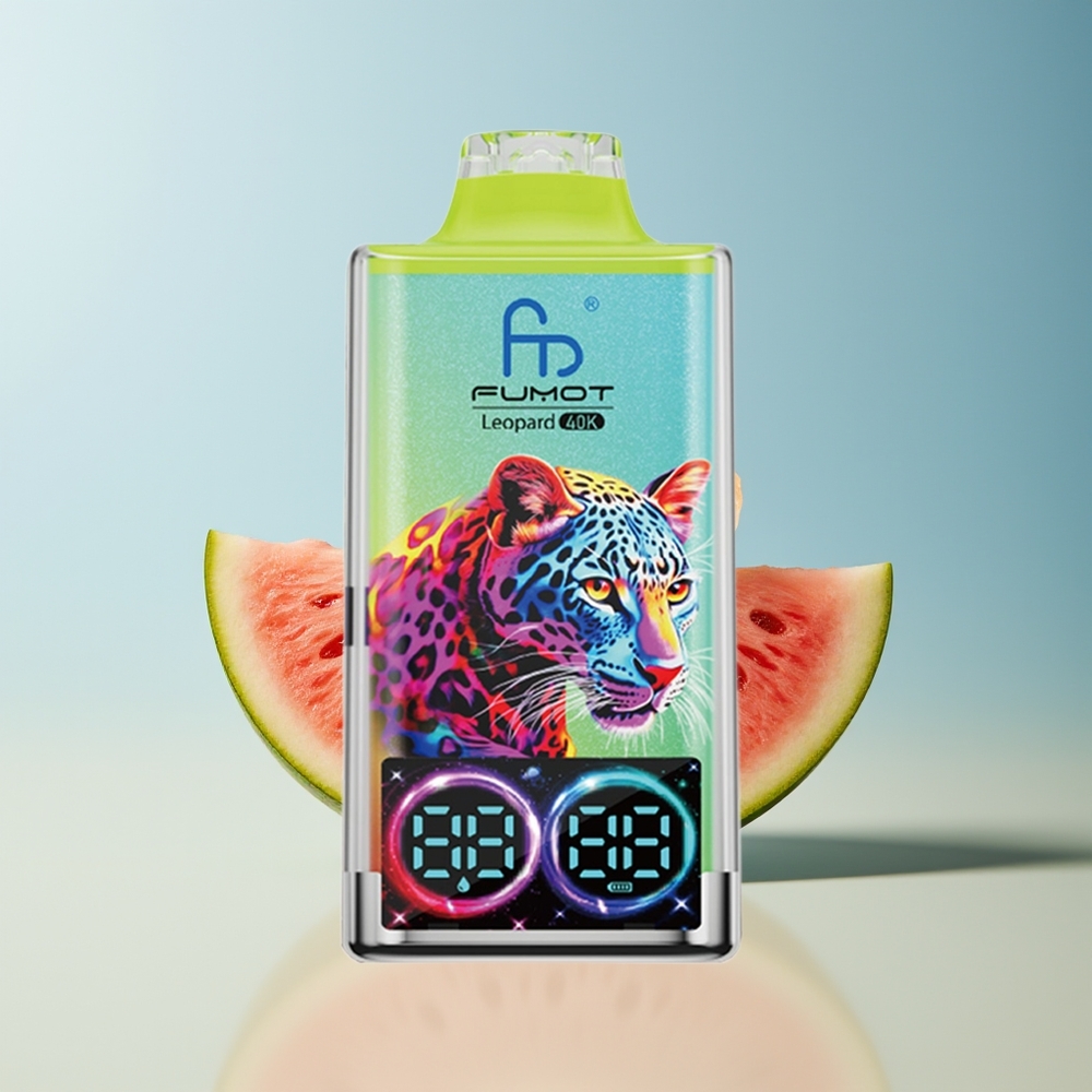 Veleprodaja Slovenija Fumot Leopard 40K Puffs Vape Lubenica Led Dual Mesh Type-C