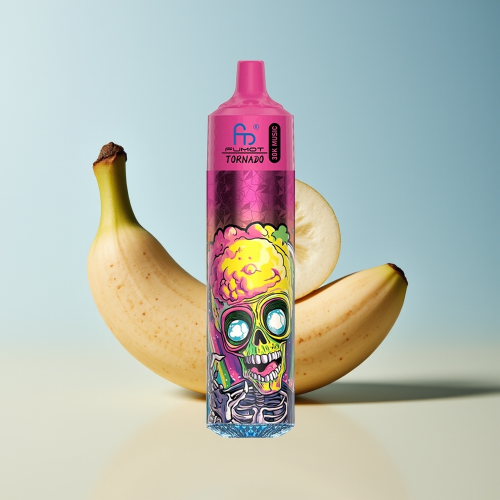 Veleprodaja Slovenija Fumot Randm Tornado 30000 Pufov Banan Led Vape 30mL 600mAh