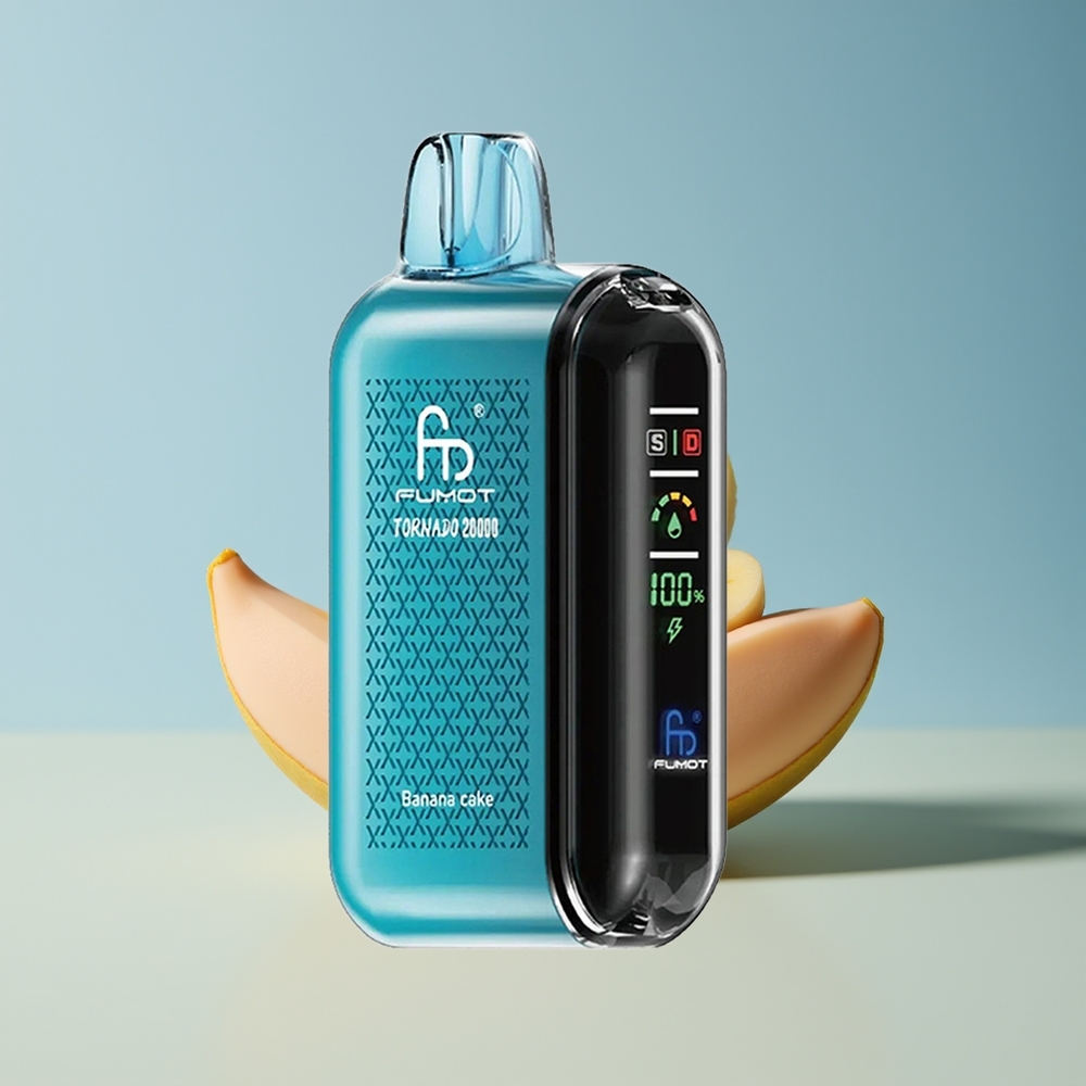 Veleprodaja Slovenija Fumot Tornado 20000 Puffov Banana Cake Dual Mesh Coil Smart Display
