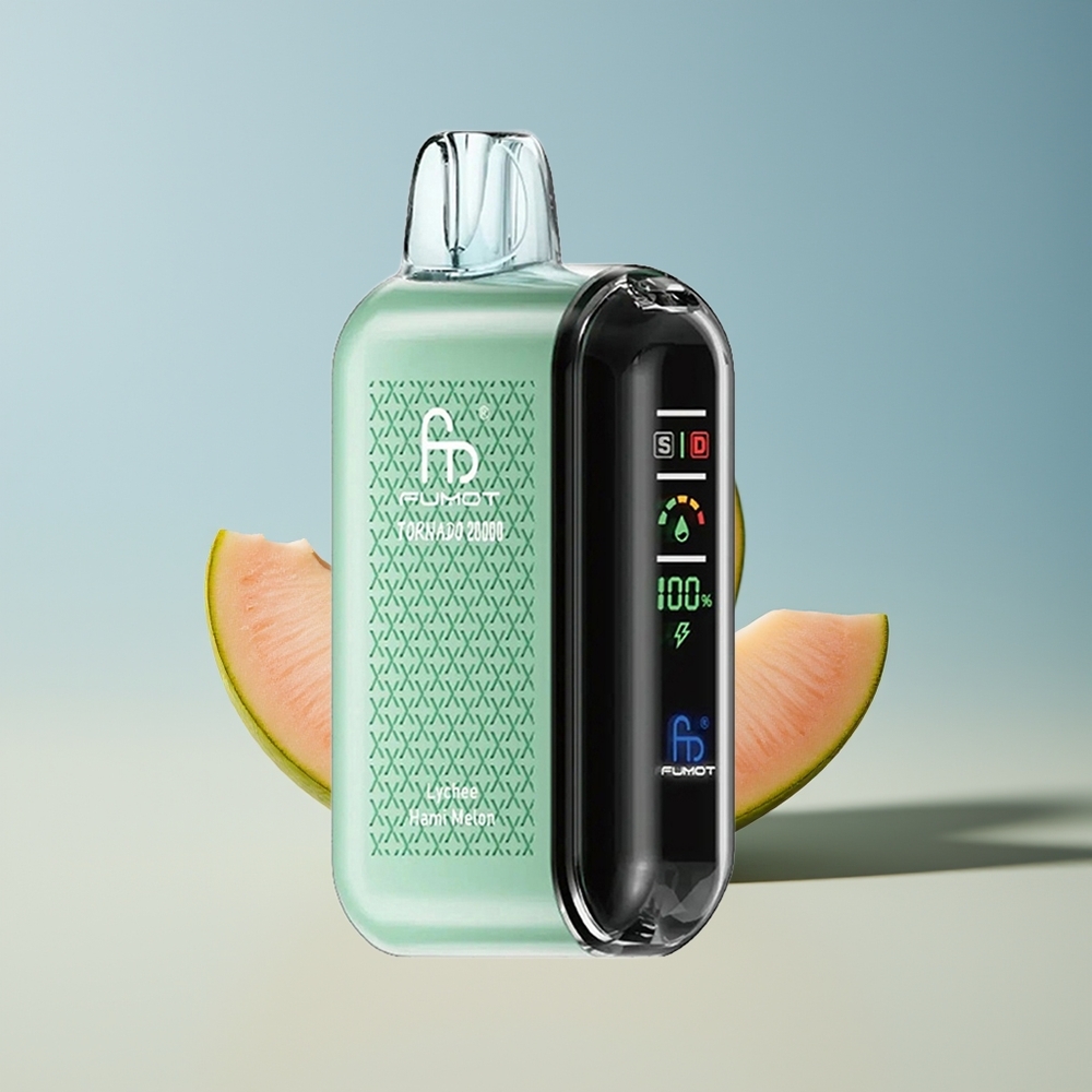 Veleprodaja Slovenija Fumot Tornado 20000 Puffov Dual Mesh Coil Lychee Hami Melon 20ml