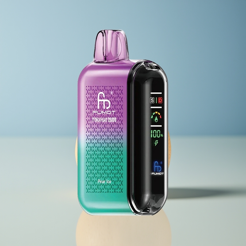 Veleprodaja Slovenija Fumot Tornado 20000 Puffov Hruška Led Dual Mesh Coil Smart Display