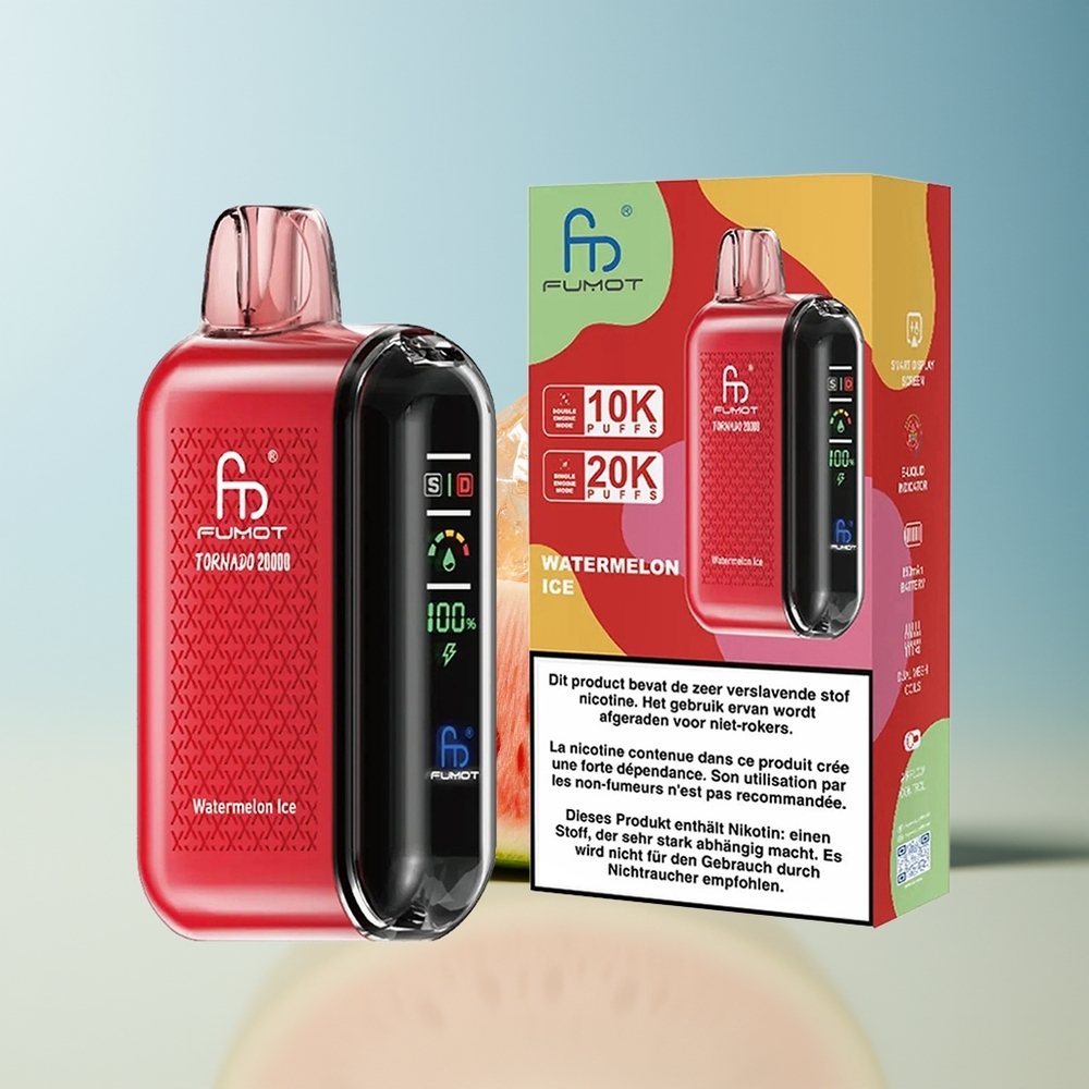 Veleprodaja Slovenija Fumot Tornado 20000 Puffs Dual Mesh Coil Sadje Ledenica