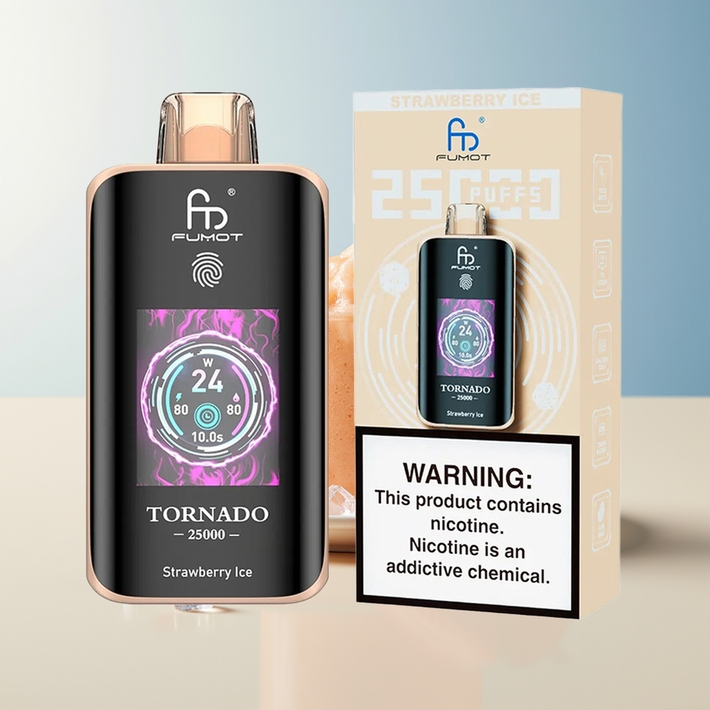 Veleprodaja Slovenija Fumot Tornado 25000 Puffov Jagoda Led 20ml 700mAh