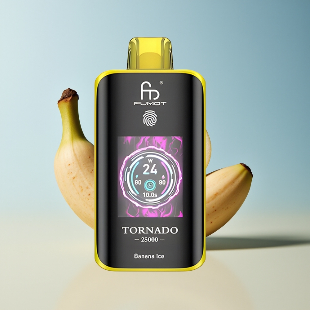 Veleprodaja Slovenija Fumot Tornado 25000 Puffs Banana Led 20ml 700mAh