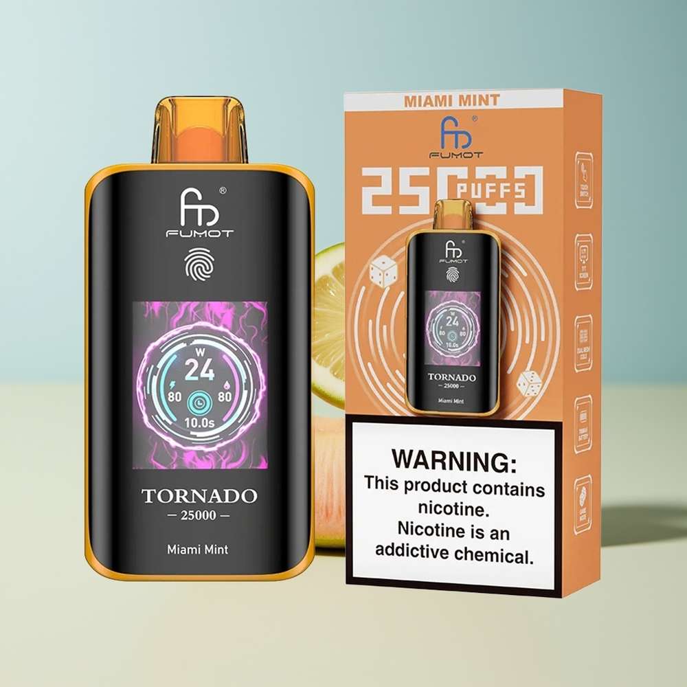Veleprodaja Slovenija Fumot Tornado 25000 Puffs Miami Meta 20ml 700mAh
