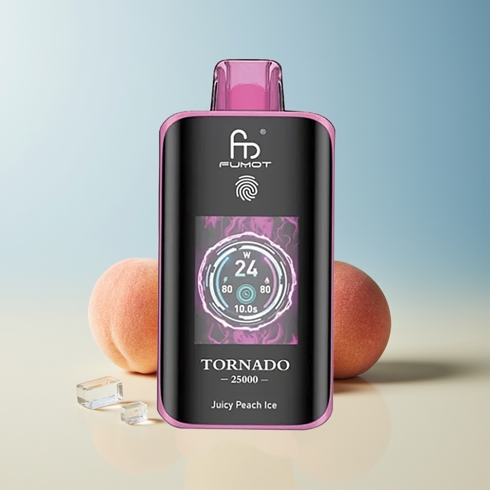 Veleprodaja Slovenija Fumot Tornado 25000 Puffs Sočna Breskva Led 700mAh 20ml