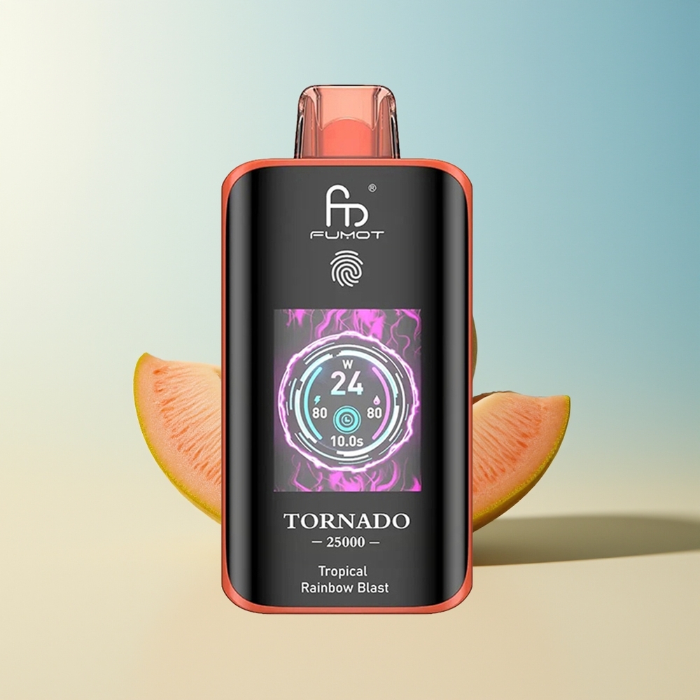 Veleprodaja Slovenija Fumot Tornado 25000 Puffs Tropska Mavrična Eksplozija 20ml 700mAh