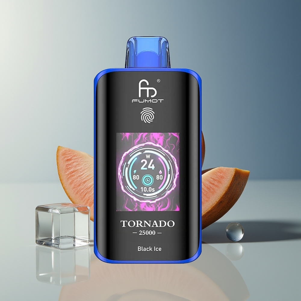 Veleprodaja Slovenija Fumot Tornado 25000 Puffs Črni Led 20ml 700mAh