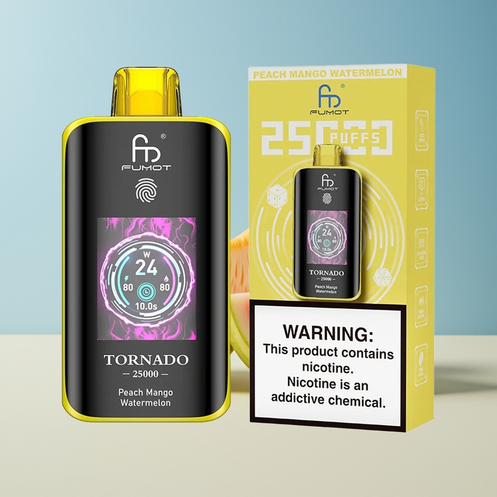 Veleprodaja Slovenija Fumot Tornado 25000 Pufi Breskva Mango Lubenica 700mAh 20ml