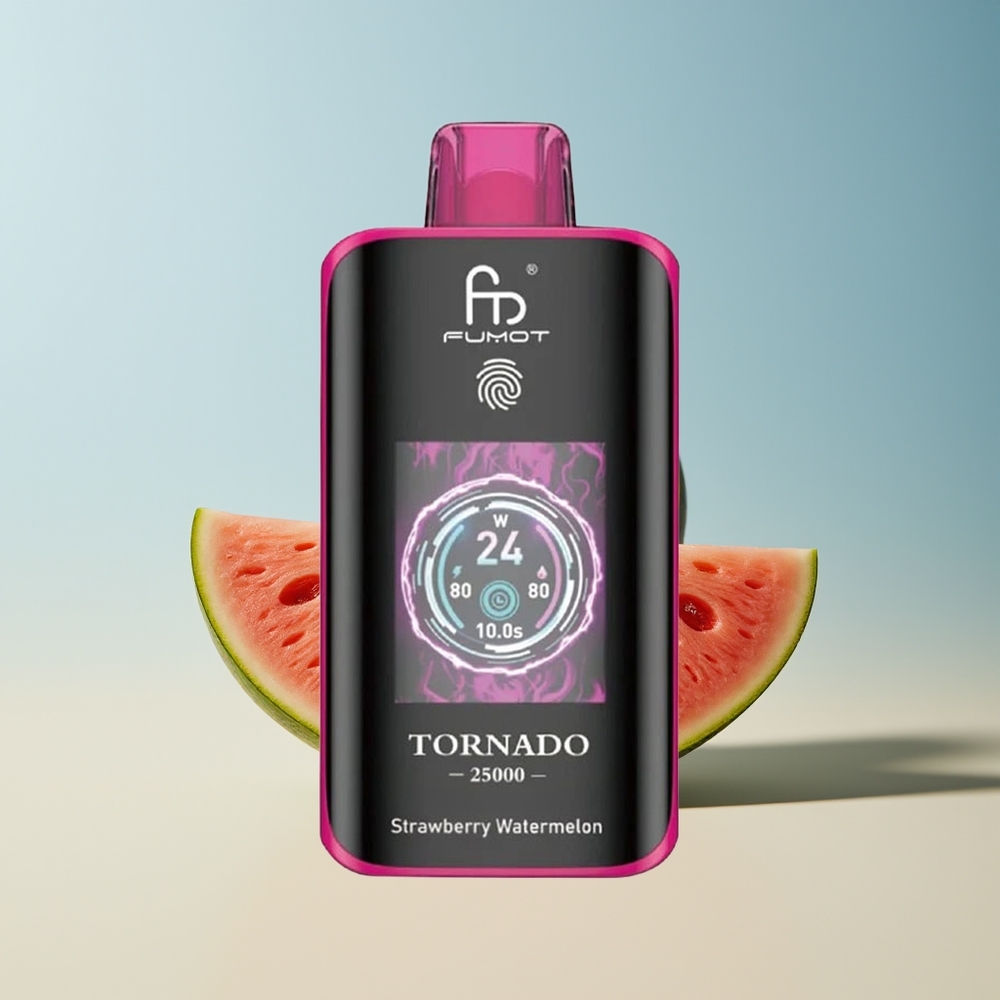 Veleprodaja Slovenija Fumot Tornado 25000 pufov jagoda lubenica 20ml polnjenje Type-C