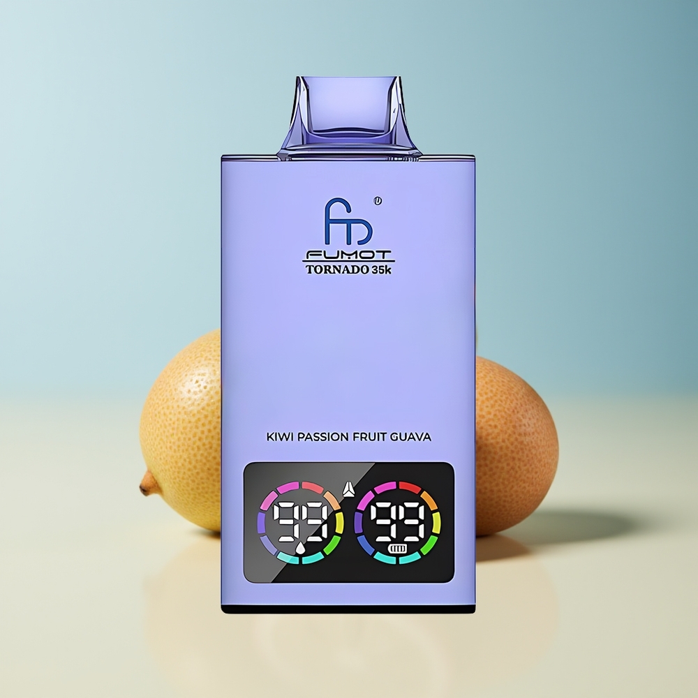 Veleprodaja Slovenija Fumot Tornado 35000 Vape Dual Mesh Coil Fast Charging Kivi Pasijonka Guava