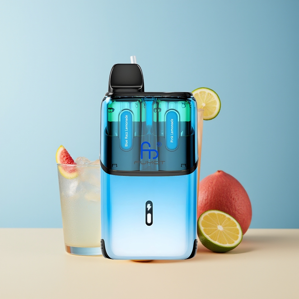 Veleprodaja Slovenija Fumot Ultra T32000 32000 ponovnih uporab Modro malinova limonada - Roza limonada 800mAh Type-C