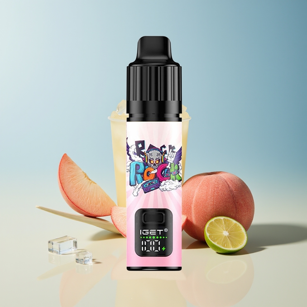 Veleprodaja Slovenija IGET BAR PLUS S3 POD 10000 Puffs Breskva Liči Limeta Led 18 ml E-liquid