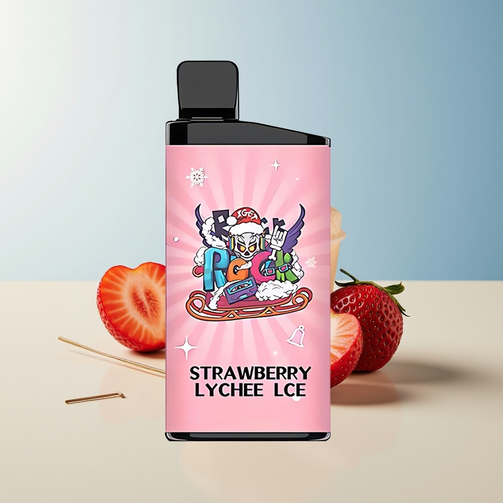 Veleprodaja Slovenija IGET Bar 3500 Puffs/1400 mAh Dispozabilna Vape Jagoda/Liči Led