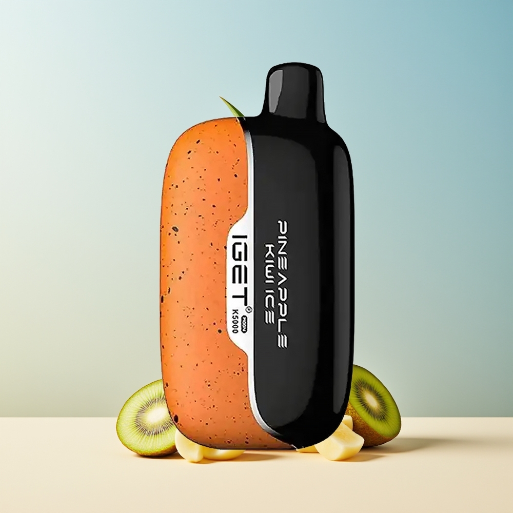 Veleprodaja Slovenija IGET Moon K5000 5000 Puffs Ananas Kivi Led Vape PC Material
