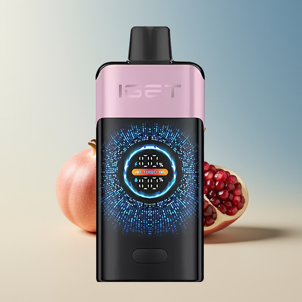 Veleprodaja Slovenija IGET ONE 12000 Puffs Češnja Granatno Jabolko 2700 mAh Velik Pravokotni Barvni Zaslon