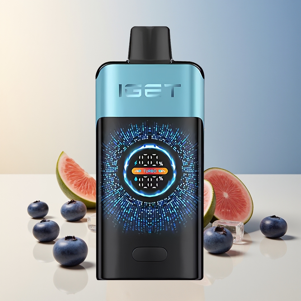 Veleprodaja Slovenija IGET ONE 12000 Pufi Vape Borovnica Led 2700 mAh Battery Capacity Large Curved Color Screen