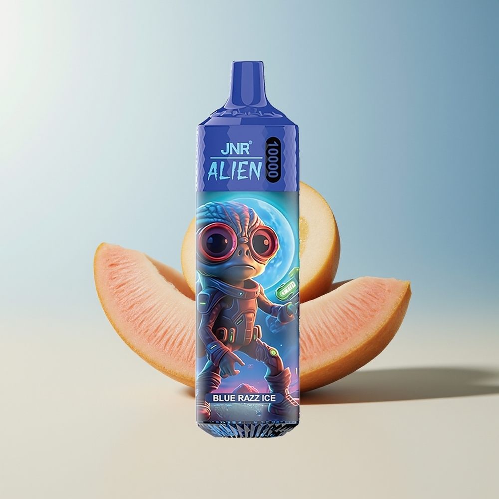 Veleprodaja Slovenija JNR Alien 10000 Puffov Modri Jagodi Led 850mAh RGB