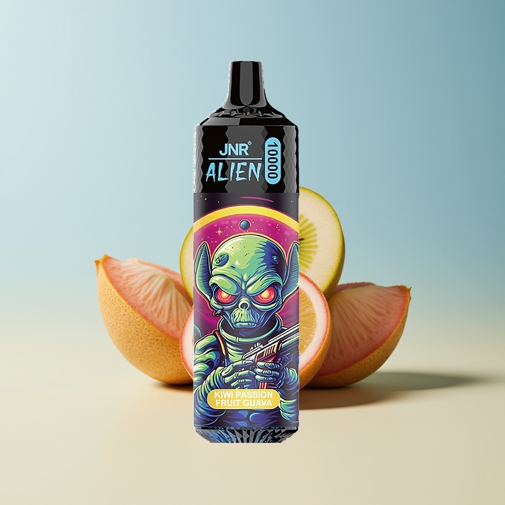 Veleprodaja Slovenija JNR Alien 10000 Puffs 850mAh LED (RGB) Kiwi Pasijonka Guava