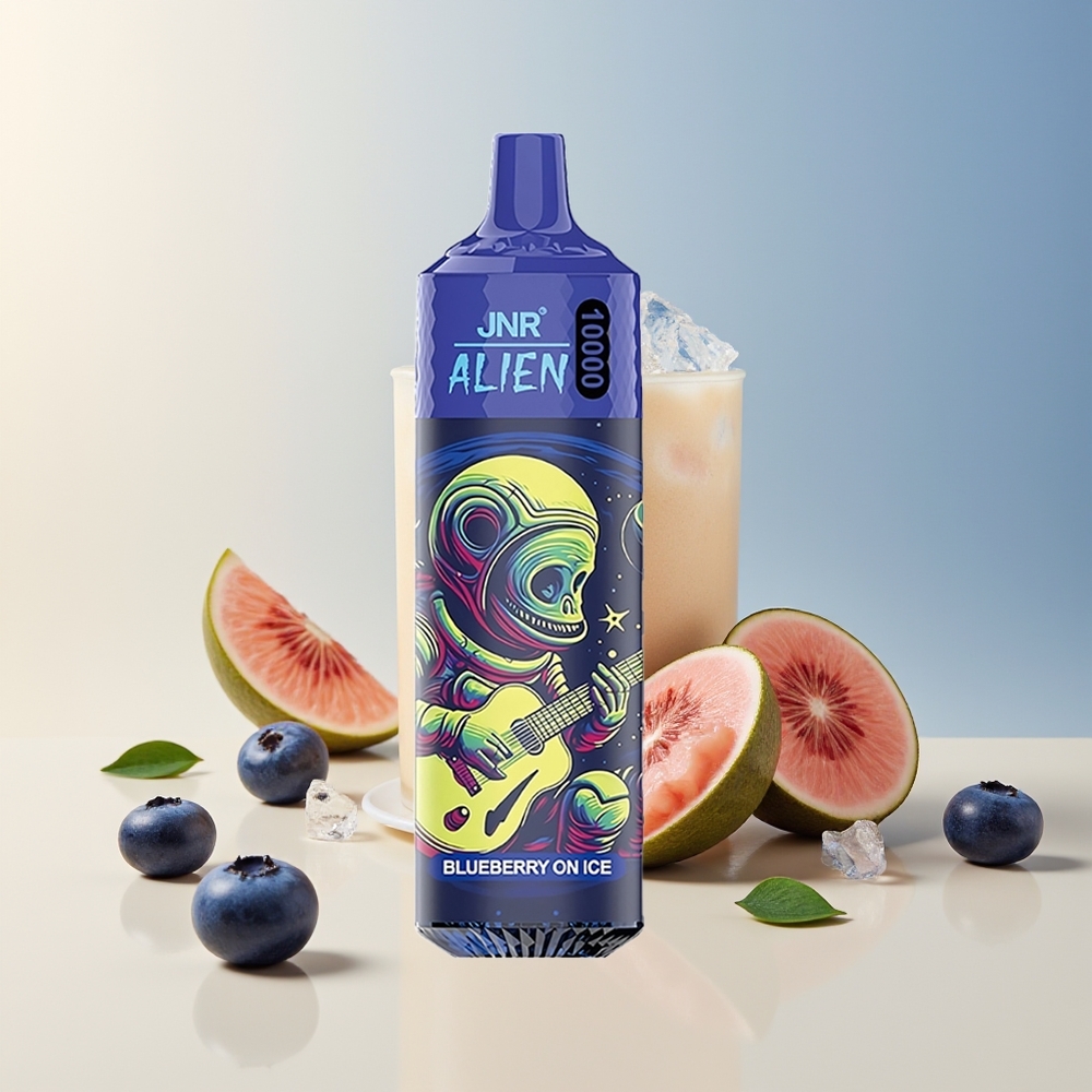 Veleprodaja Slovenija JNR Alien 10000 Puffs LED Blueberry On Ice 850mAh