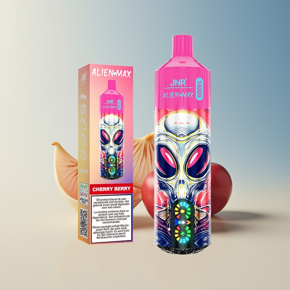 Veleprodaja Slovenija JNR Alien Max 18000 Puffov Dual Core Češnja Jagoda 28ml