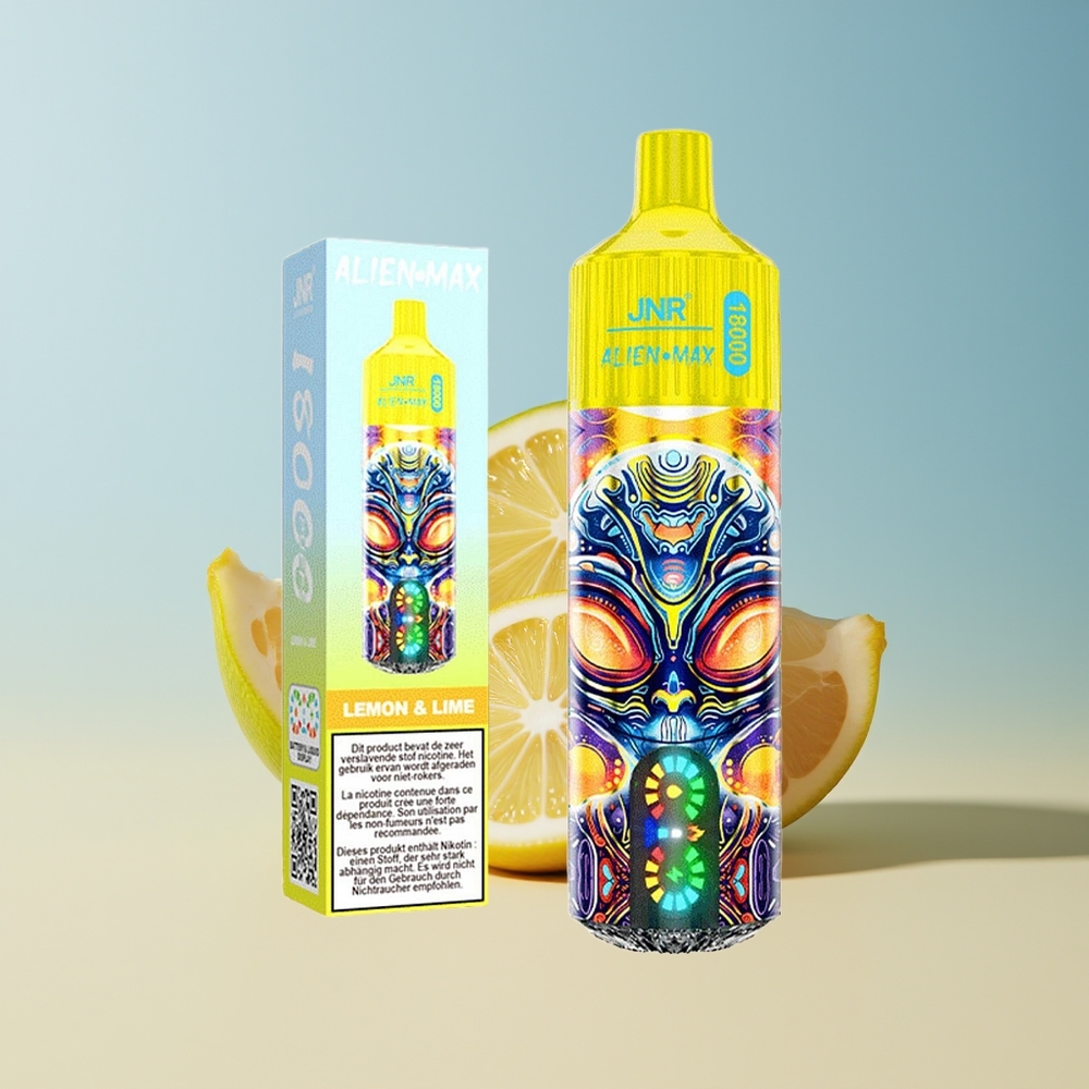 Veleprodaja Slovenija JNR Alien Max 18000 Puffov Dual Mesh Coil  Dual Core Limona  Limeta 28ml E-tekočina