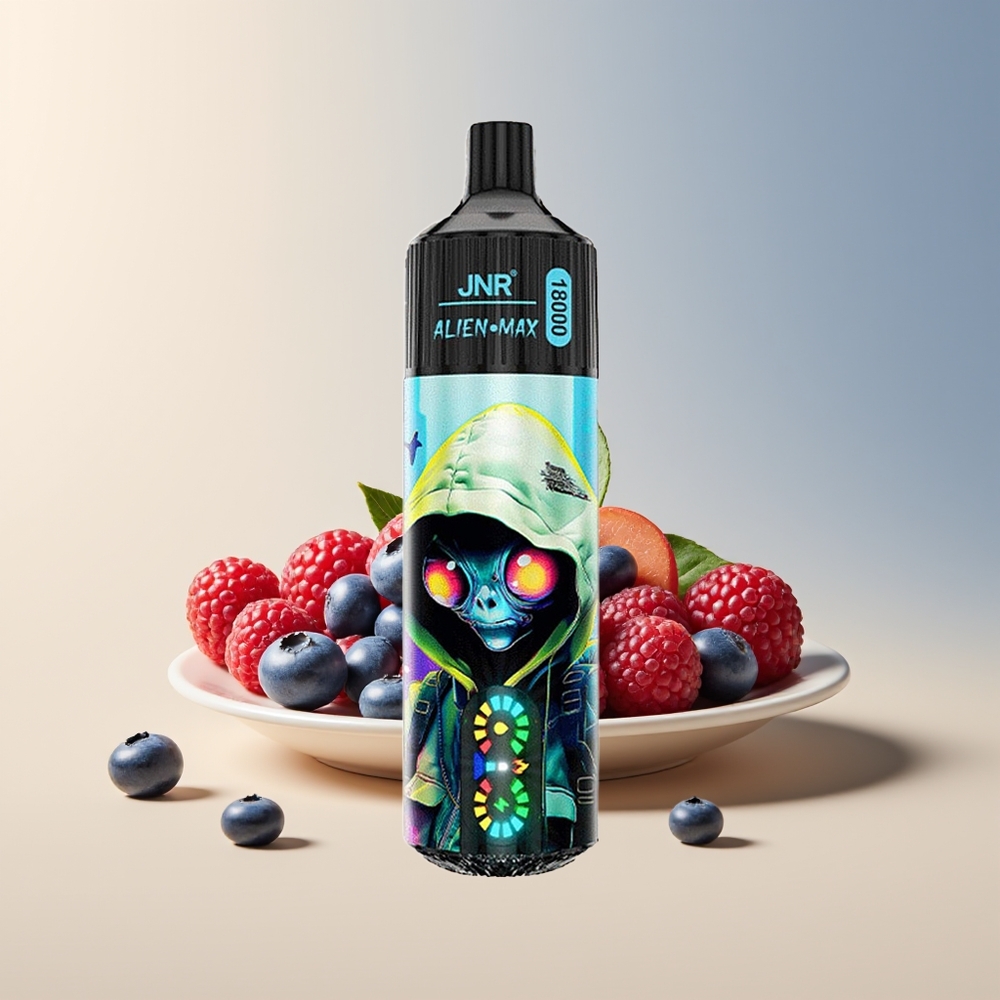Veleprodaja Slovenija JNR Alien Max 18000 Puffs Borovnica Malina Dual Mesh Coil Type-C