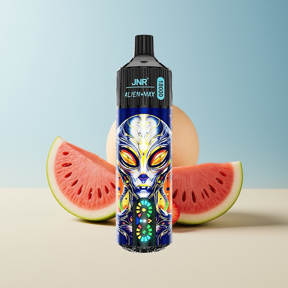 Veleprodaja Slovenija JNR Alien Max 18000 Puffs Dual Mesh Coil  Dual Core Jagoda Lubenica Mehurčki Gumbe