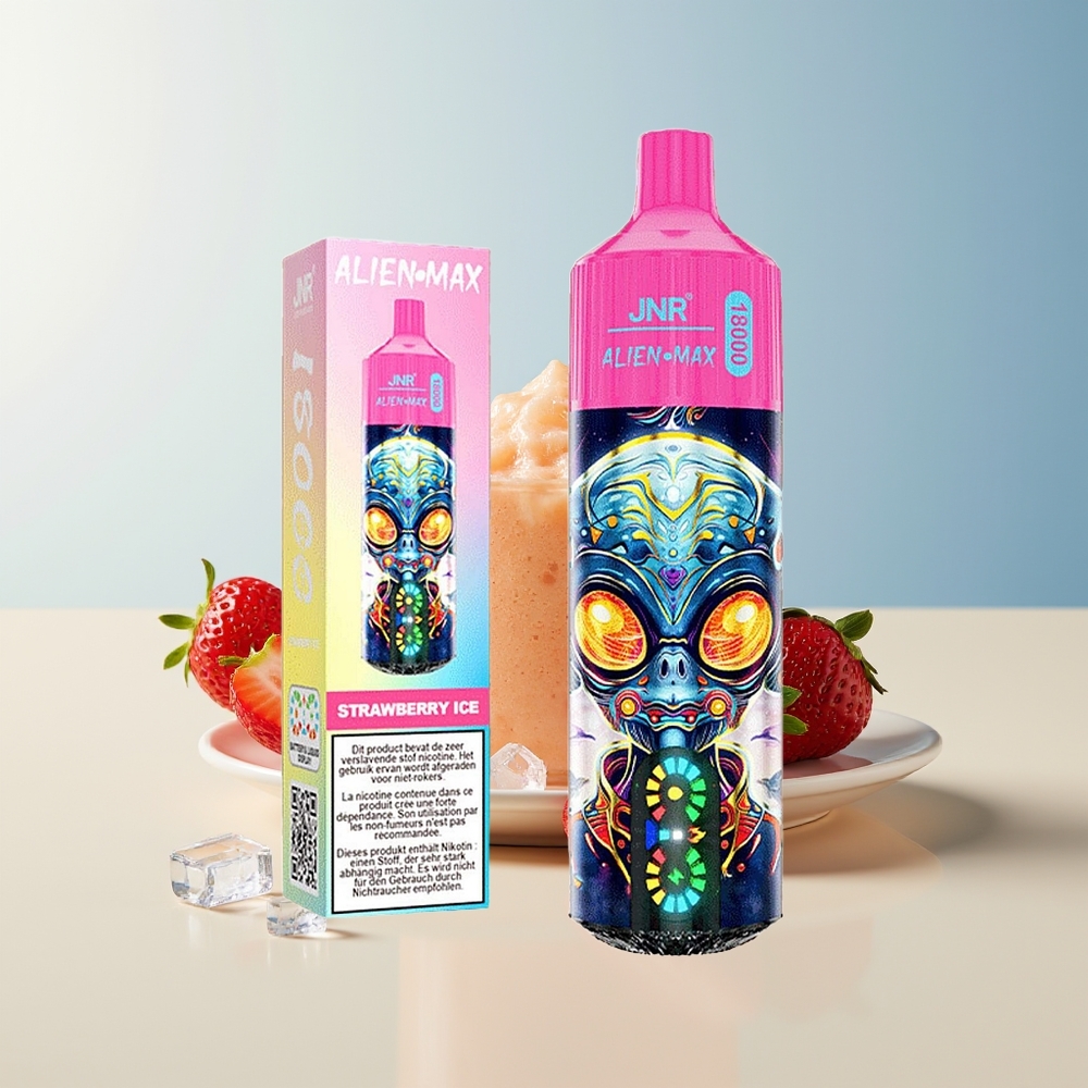 Veleprodaja Slovenija JNR Alien Max 18000 Puffs Dual Mesh Dual Core Jagoda Ledena