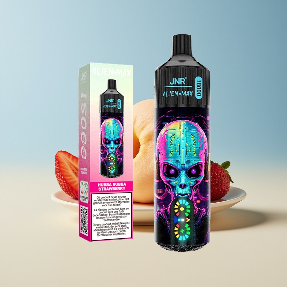 Veleprodaja Slovenija JNR Alien Max 18000 Puffs Hubba Bubba Jagoda Dual Mesh Coil Type-C
