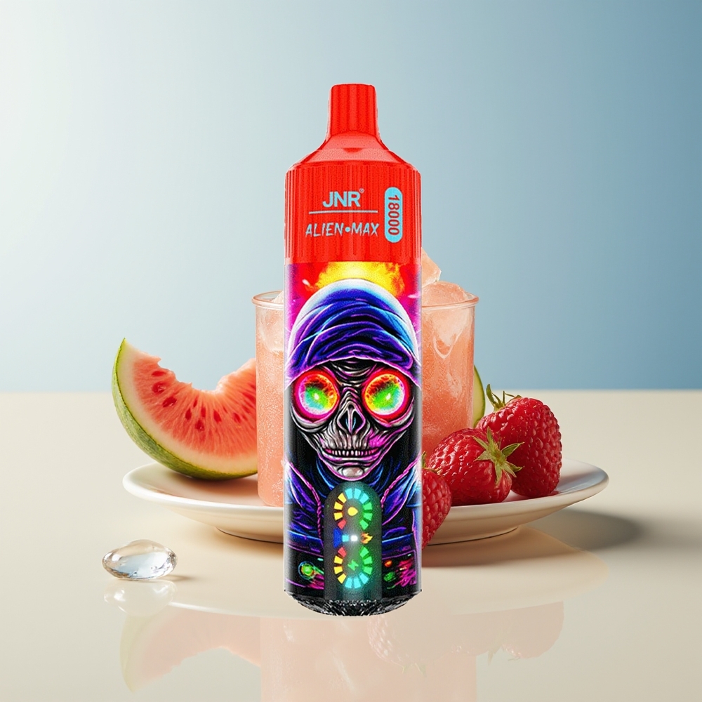 Veleprodaja Slovenija JNR Alien Max 18000 Puffs Malina Lubenica Led Dual Mesh Coil Type-C