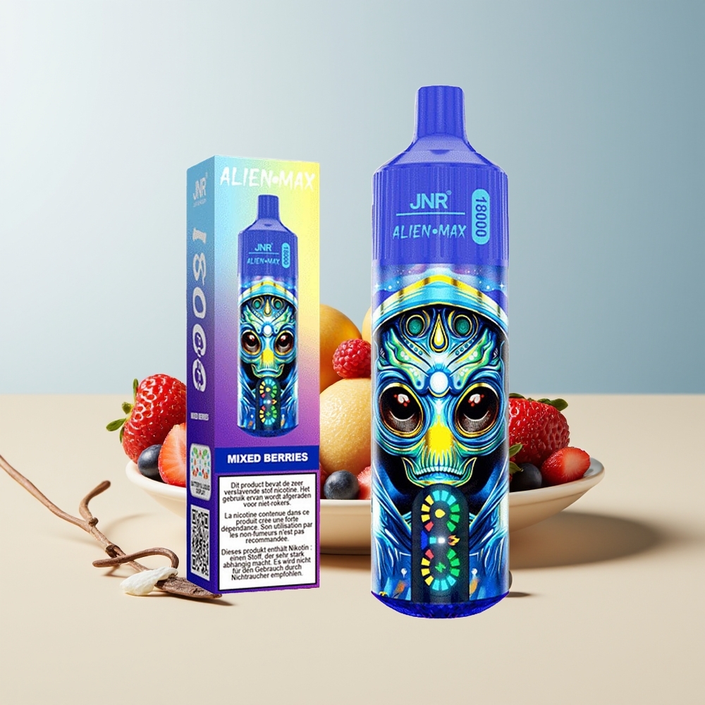 Veleprodaja Slovenija JNR Alien Max 18000 Puffs Mešane Jagode Dual Mesh Coil Type-C