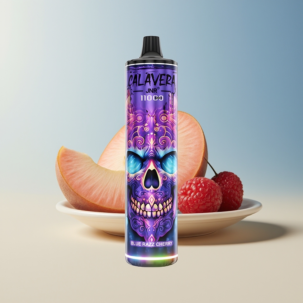 Veleprodaja Slovenija JNR Calavera 11000 Puffov Vape Modra Malina Češnja 850 mAh 21ml