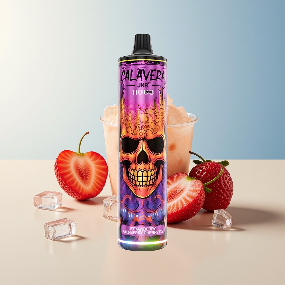 Veleprodaja Slovenija JNR Calavera 11000 Puffs Vape Jagoda Malina Češnja Led 850 mAh 21ml