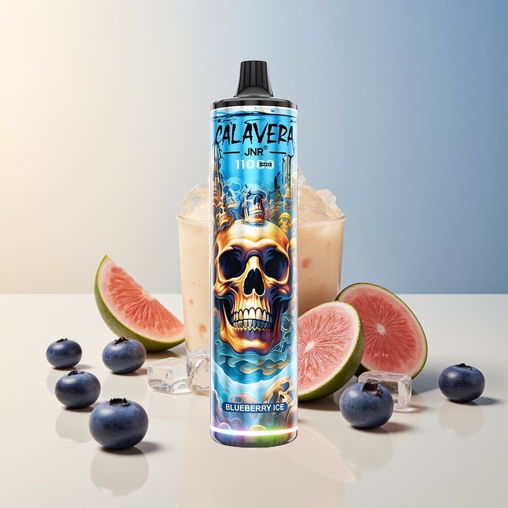 Veleprodaja Slovenija JNR Calavera 11000 Pufi Borovnica Led 850mAh 21ml